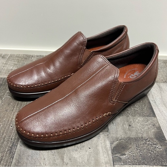 SAS Shoes Womens 10M Dream Loafer Leather Slip On Brown‎ Comfort Pillow Soft - Picture 4 of 8
